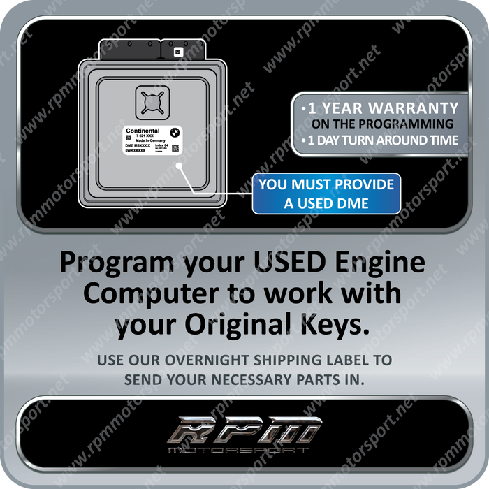 BMW MSD80 / MSD81 E90 E60 E87 E89 Z4 USED DME PROGRAMMING