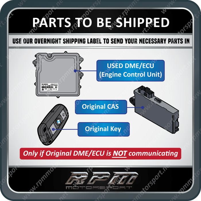 BMW E-Series N55 N20 Engine USED DME Programming