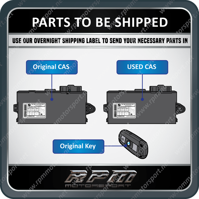 BMW CAS3 USED PROGRAMMING SERVICE