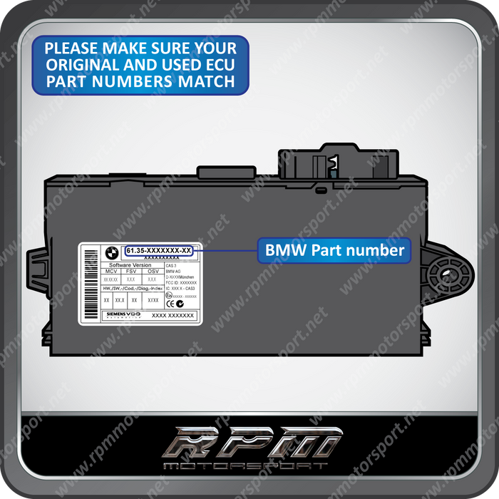 BMW / MINI CAS3 Module Used Programming Service (All Models Supported)