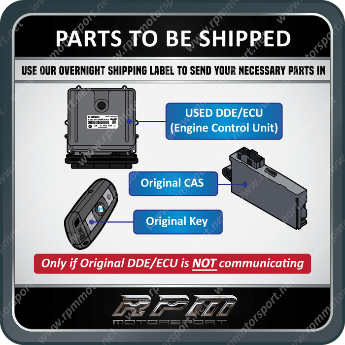 BMW X5 E70 E90 DDE73 M57N2 Engine Used DME Programming