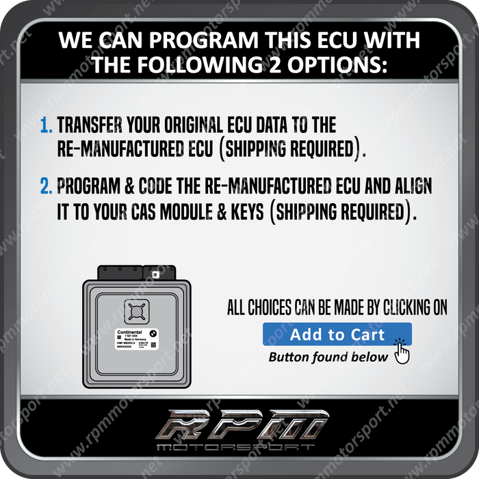 BMW X5M X6M E70 E71 LCI S63 Engine MSD85.3 Remanufactured DME (ECU)