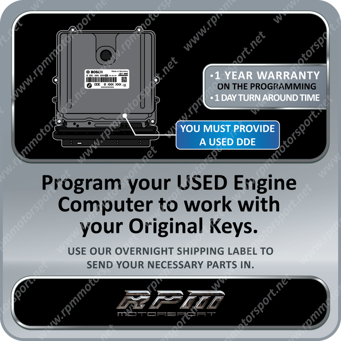 BMW X5 E70 E90 DDE73 M57N2 Engine Used DME Programming