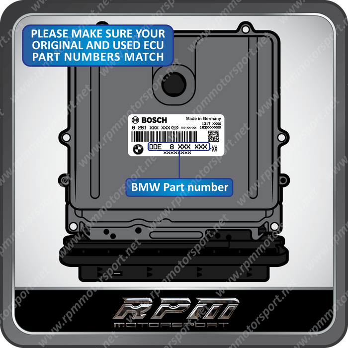 BMW X5 E70 E90 DDE73 M57N2 Engine Used DME Programming