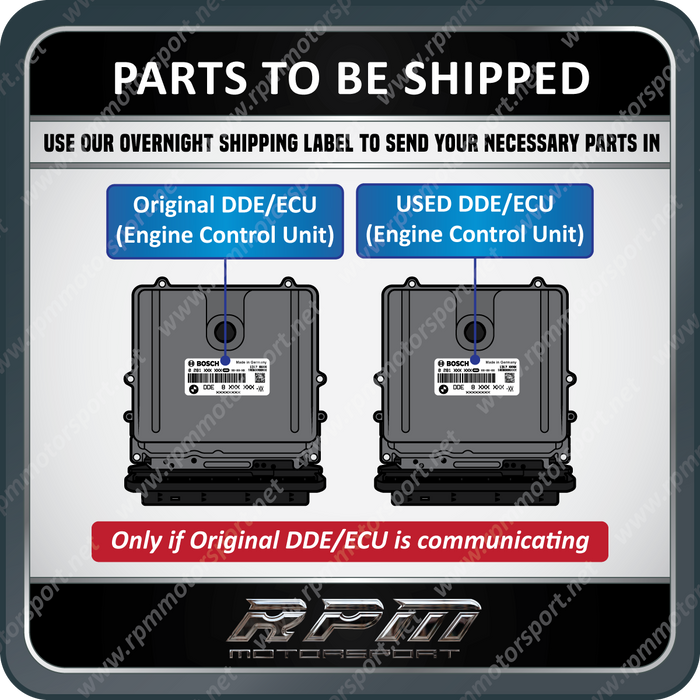BMW X5 E70 E90 DDE73 M57N2 Engine Used DME Programming