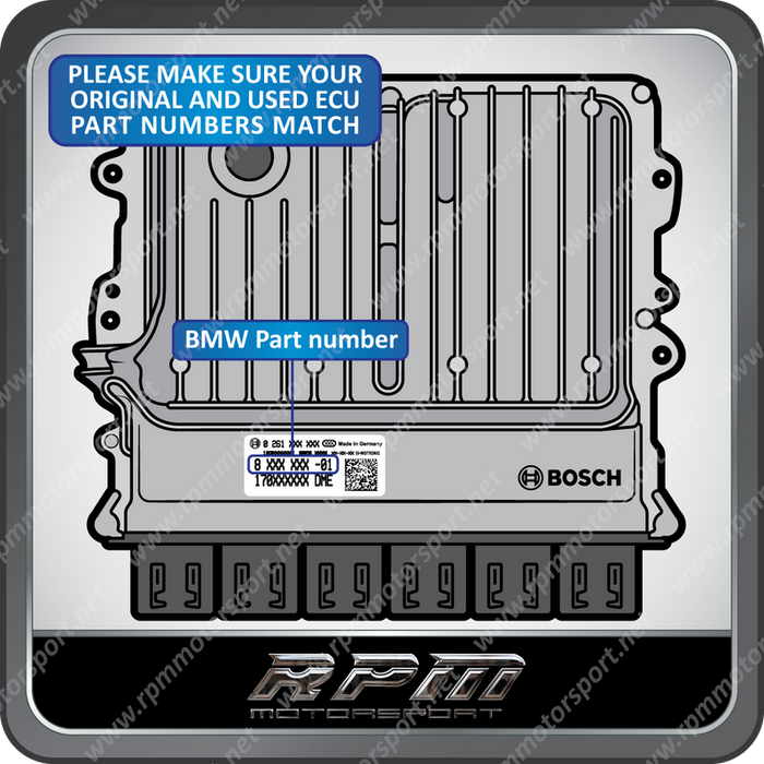BMW F-Series Used DME / ECU Replacement Programming Bosch MG1CS003 (DME_841) Years 2016 to 2021
