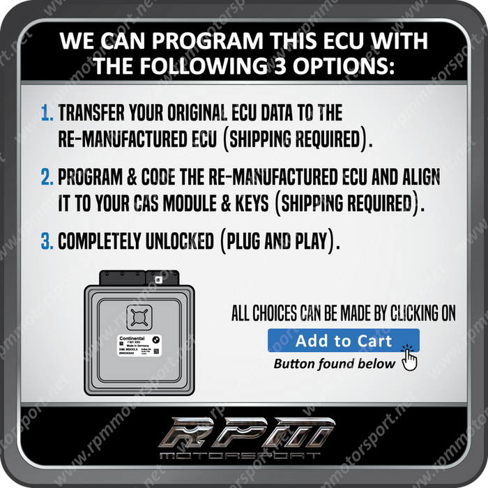 BMW E90 E92 (3 Series) MSD81 Remanufactured ECU 09/2008 to 12/2009