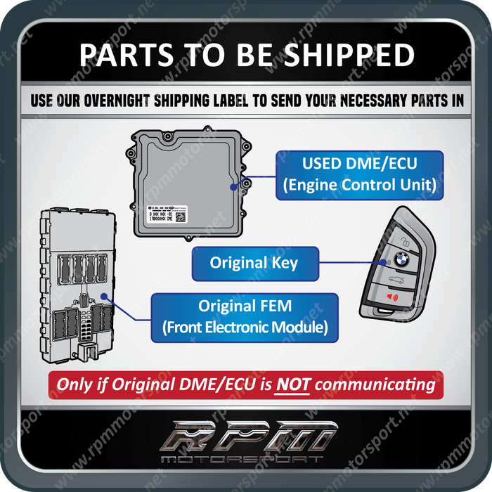 BMW F-Series N20 N26 N55 S63N S55 Engine Used DME Programming