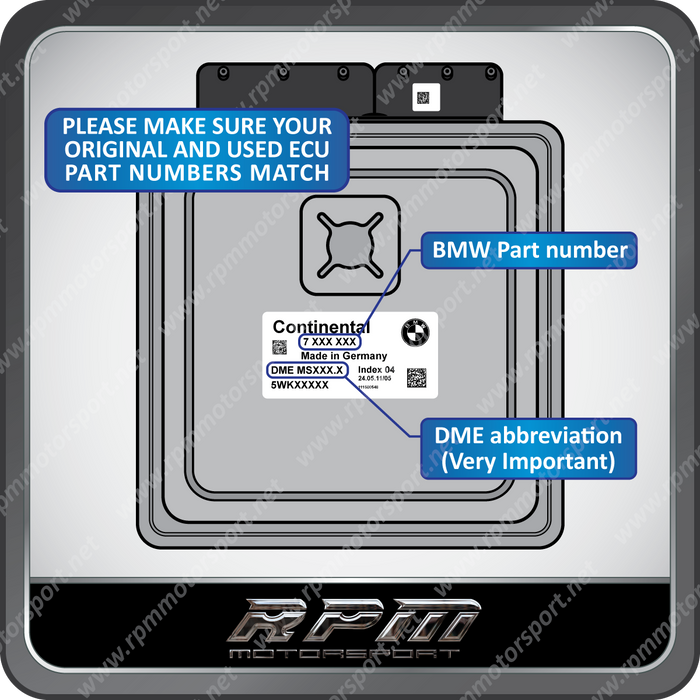 BMW E90 E60 MSV70 USED DME PROGRAMMING 2005 to 2007