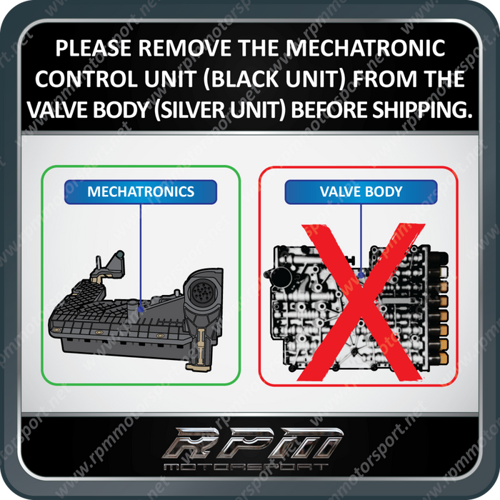 BMW GS7D36SG ///M Series type F-series Mechatronic Gearbox DSG Getrag USED EGS TCU programming service