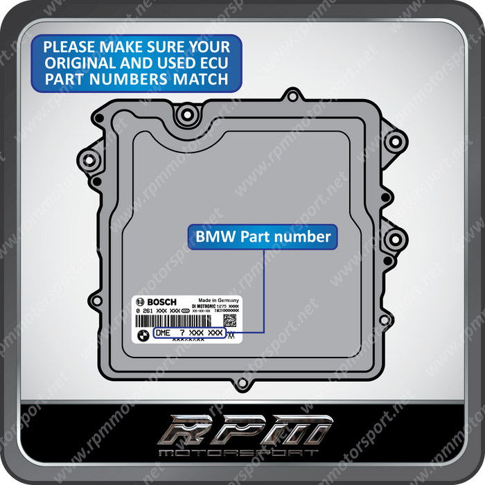 BMW E-Series N55 N20 Engine USED DME Programming