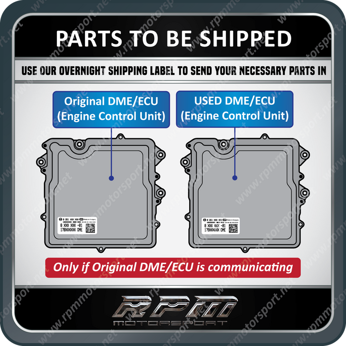 BMW F-Series N20 N26 N55 S63N S55 Engine Used DME Programming