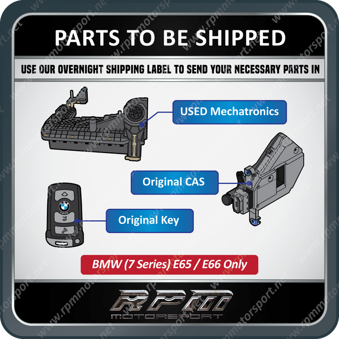 BMW E-Series GA6HP19Z / GA6HP26Z Mechatronics Gearbox USED EGS TCU programming service 6HP (if Original TCU not available)