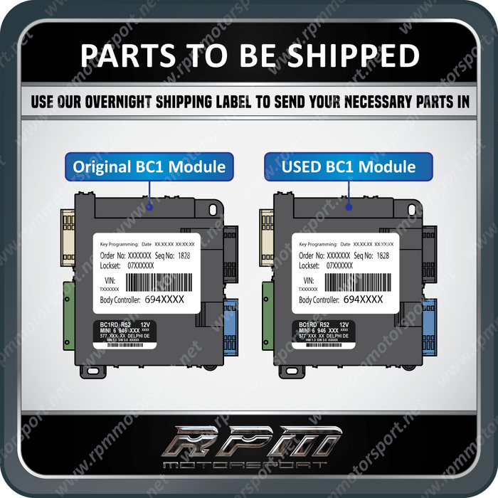 MINI Cooper R52 (Convertible) BC1 RD Basic module Used BCM Programming ...