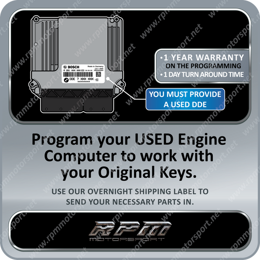 BMW Used DDE (ECU) Data Transfer / Cloning Service Years 2009 to 2018