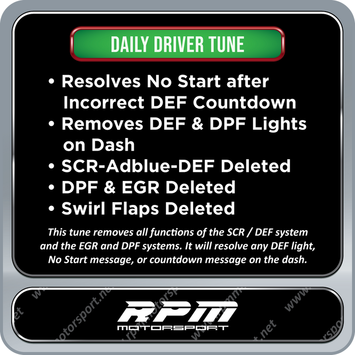 BMW DEF Countdown No-Start Recovery 2015-2019