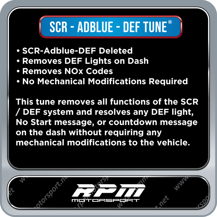 BMW E70 X5 35dX Years 2009 to 2013 SCR / DPF / EGR Delete