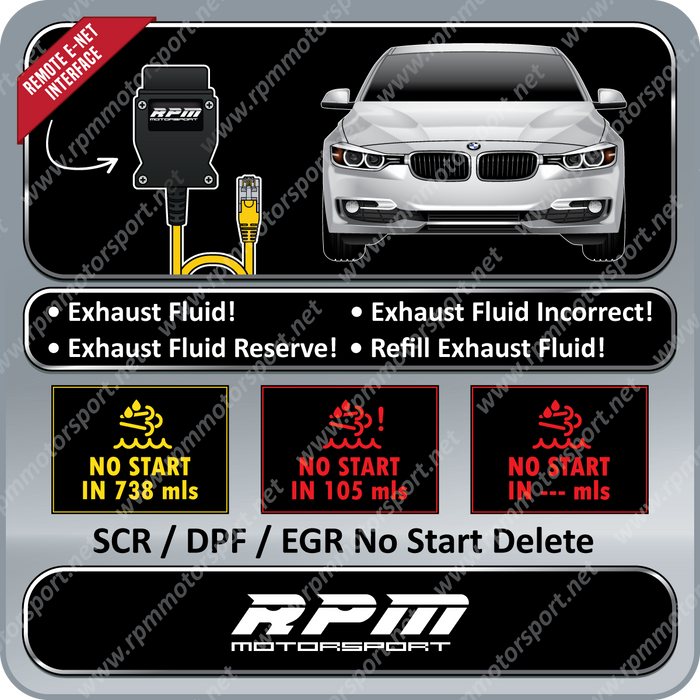 BMW F30 LCI 328d 328dX 07/2015 to 2019 SCR / DPF / EGR Delete
