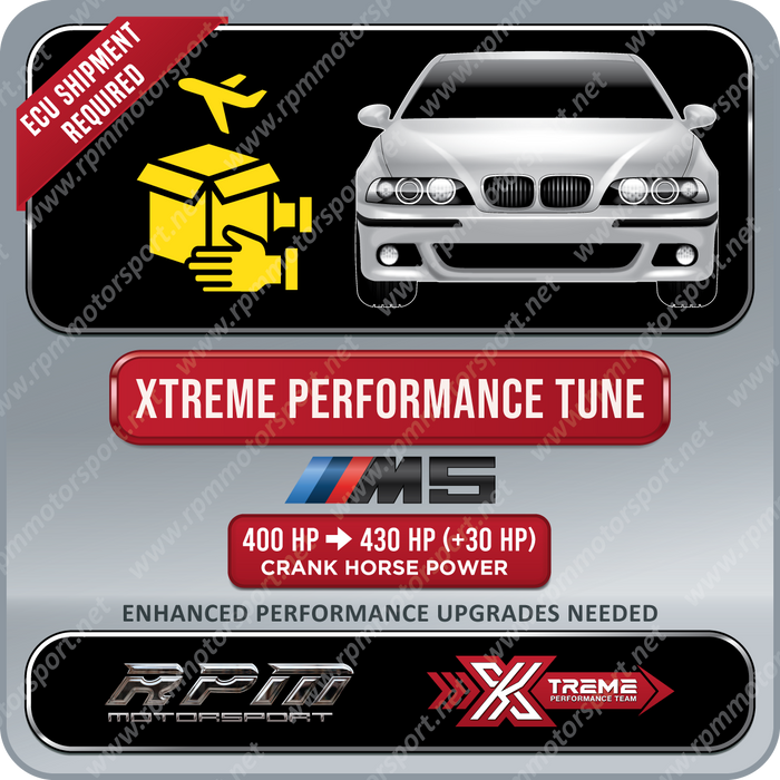 BMW E39 M5 S62 1999 to 2003 Rpm Motorsport Xtreme Performance Tune