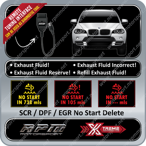 BMW X5 xDrive35d 3.0sd E70 Years 2009 to 2013 SCR / DPF / EGR Delete