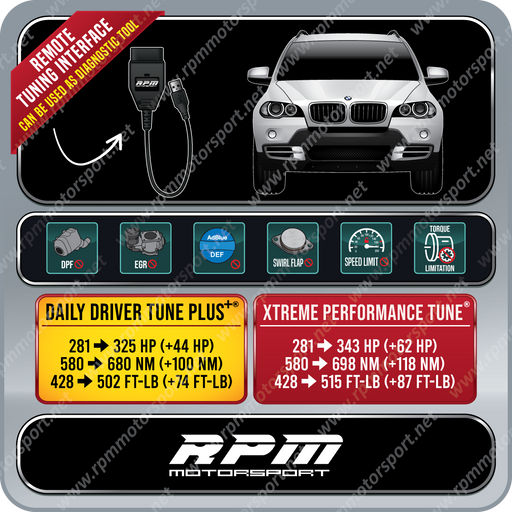 BMW E70 X5 xDrive35d 2009 to 2013 Rpm Motorsport Tune