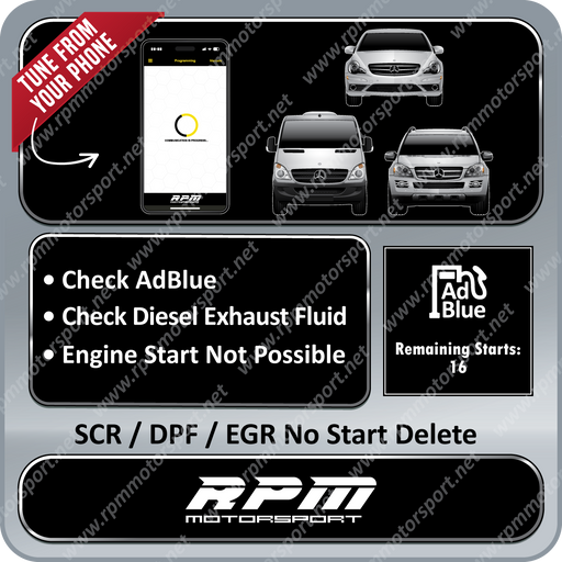 Mercedes Benz SCR / DPF / EGR Delete (EDC16CP31) Years 2003 to 2012