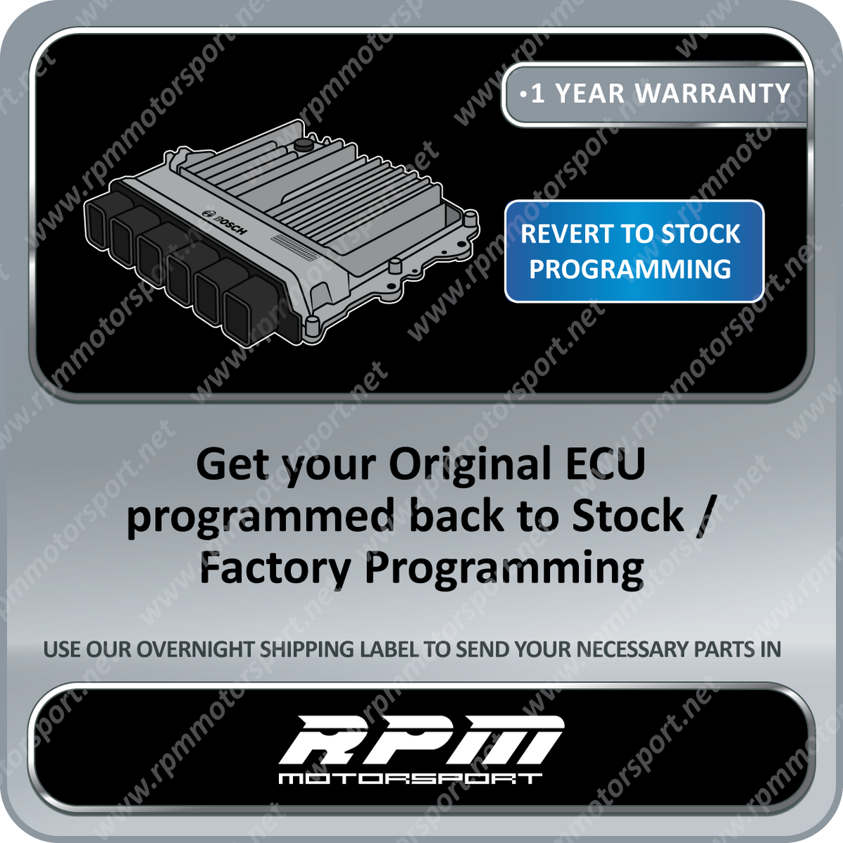 BMW DME Revert to Stock Programming Service [G-Series] — Rpm Motorsport ...