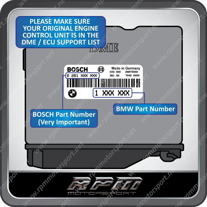 BMW E31 (8 Series) 0261203474 ME5.2 Re-manufactured ECU 05/1995 to 08/1997