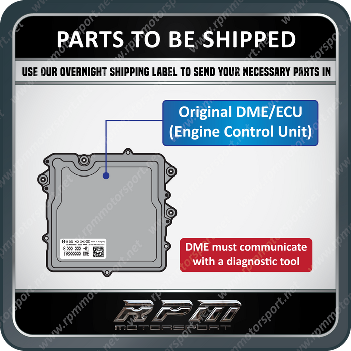 Parts to be Shipped