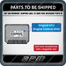 Parts to be Shipped
