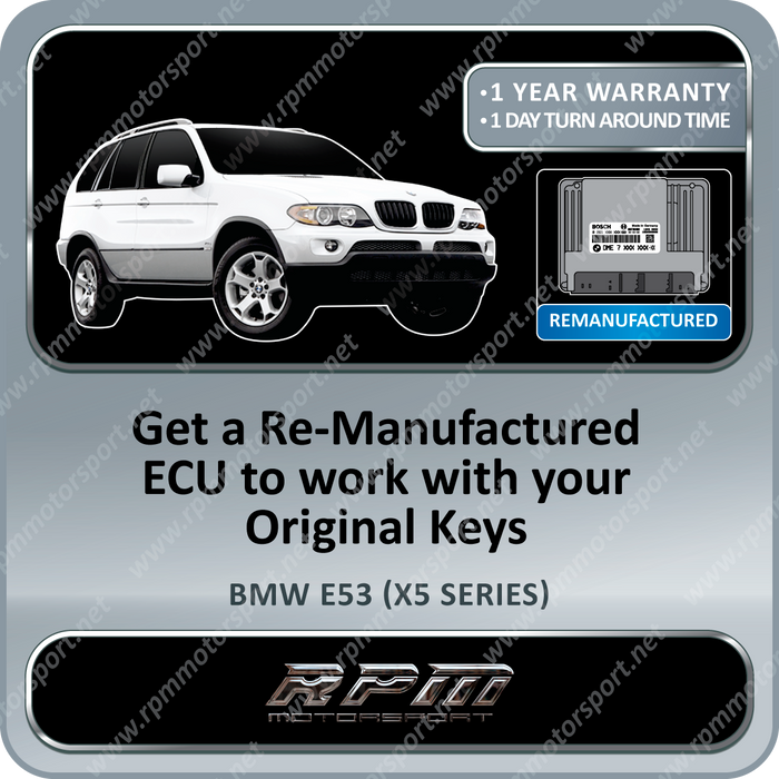 BMW E53 (X5 Series) ME9.2 Remanufactured ECU 10/2004 to 09/2006