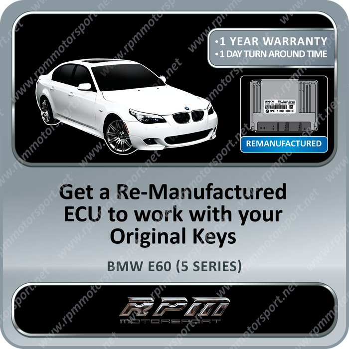 BMW E60 (5 Series) ME9.2 Remanufactured ECU 08/2004 to 08/2005