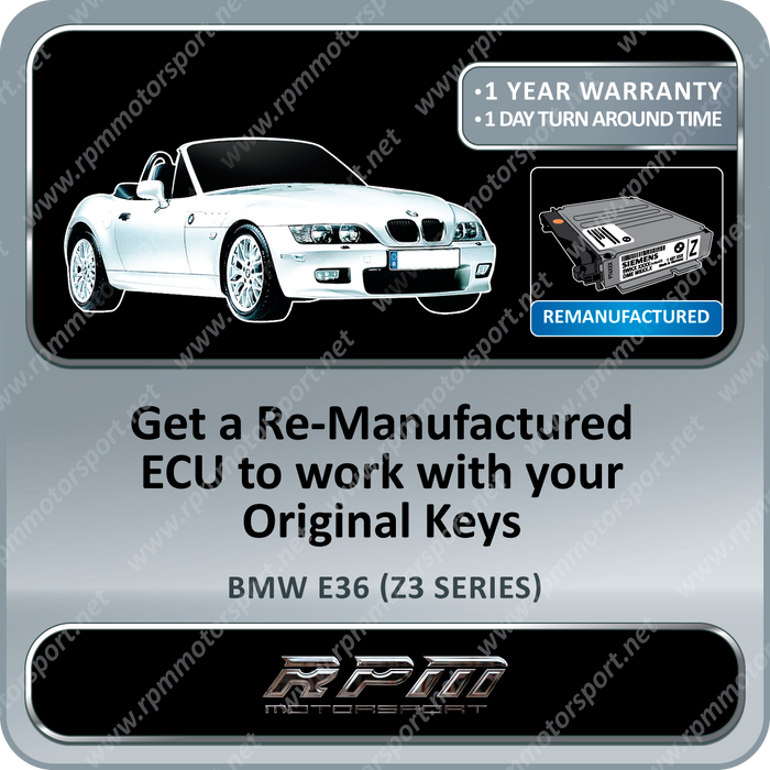BMW E36 (Z3 Series) MS41.1 Remanufactured ECU 04/1996 to 09/1999