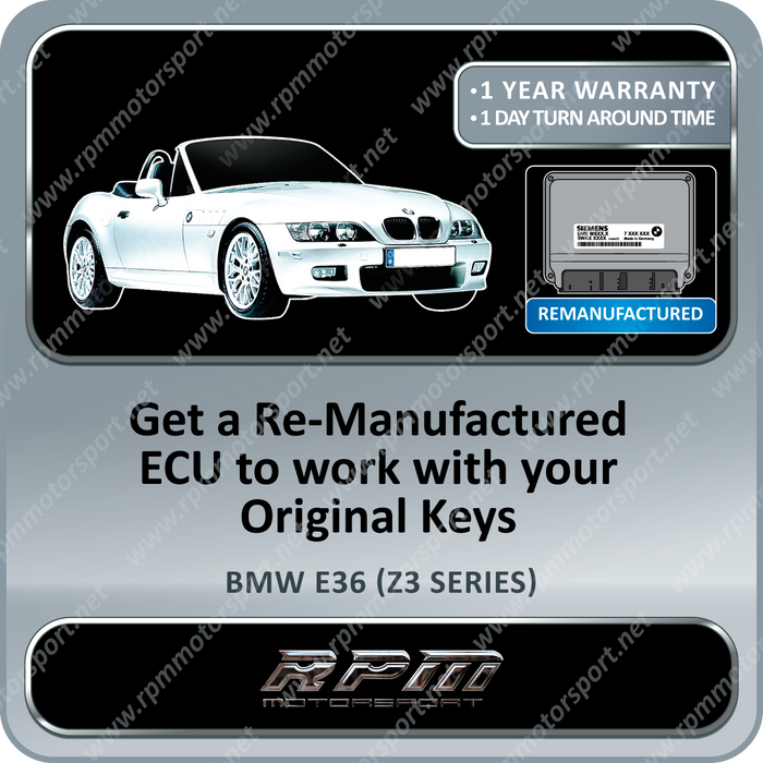 BMW E36 (Z3 Series) MS43 Remanufactured ECU 06/2000 to 08/2002