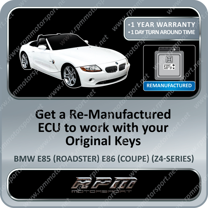 BMW E85 E86 (Z4 Series) MSV70 Remanufactured ECU 02/2005 to 08/2008