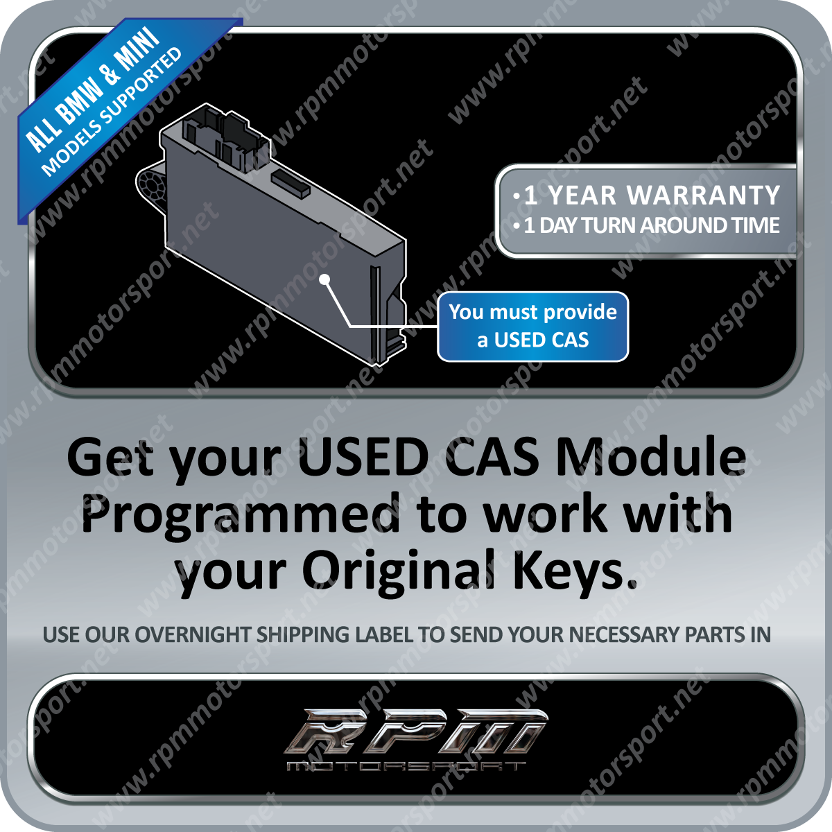 BMW / MINI CAS3 Module Used Programming Service (All Models Supported ...