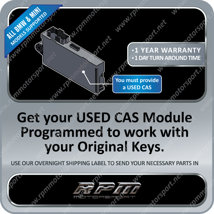 BMW / MINI CAS3 Module Used Programming Service (All Models Supported)