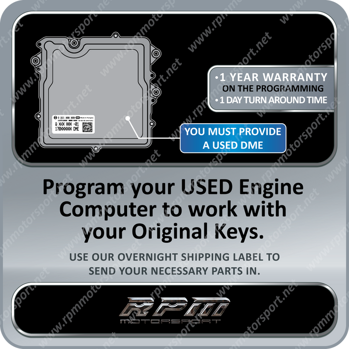 BMW F-Series N20 N26 N55 S63N S55 Engine Used DME Programming