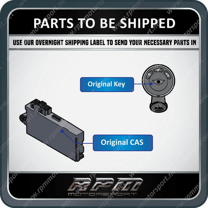 ALL MINI Cooper (R-Series) CAS3 Module A0C1 Repair Service (Half a Second Crank)