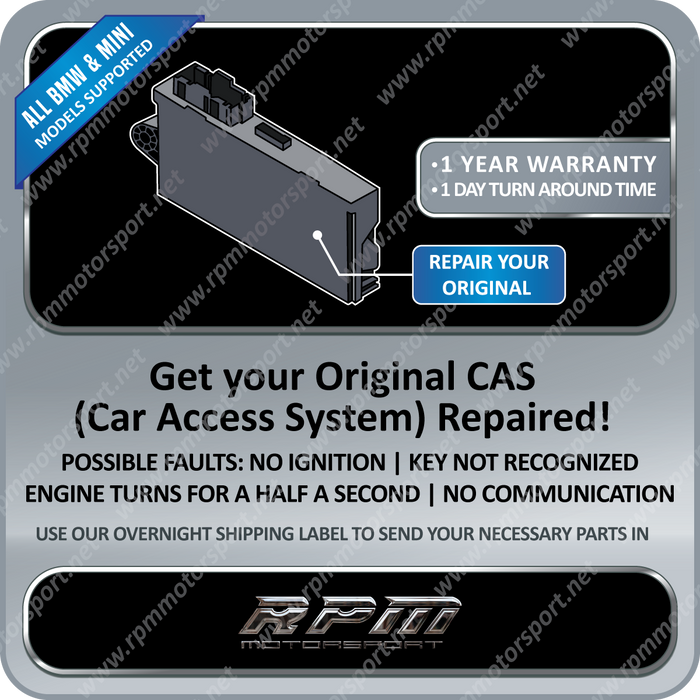 BMW CAS3 Module Repair Service (All BMW Models Supported)