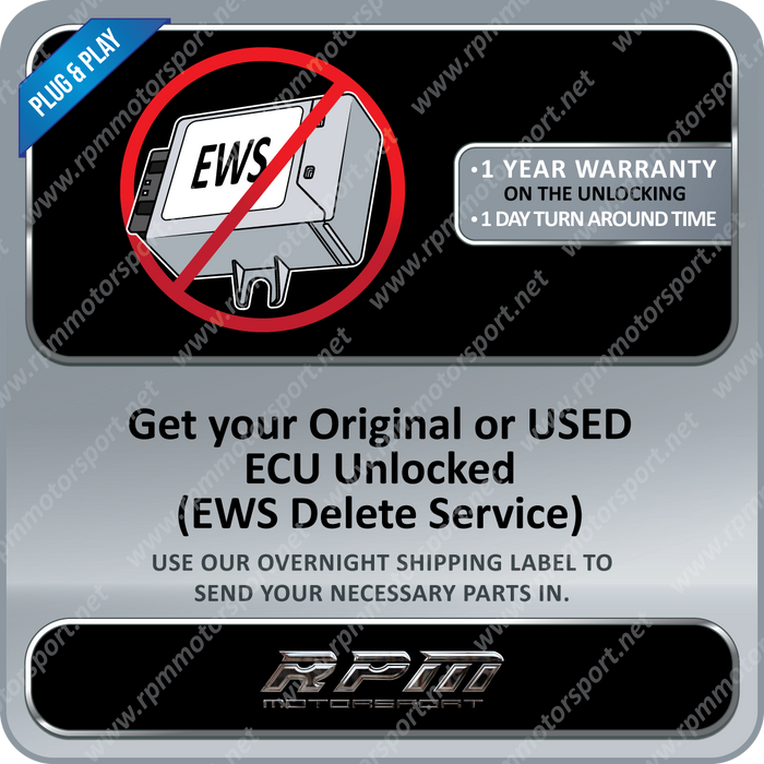 ALL BMW Models from 1996 to 2006 EWS Delete Service - Rpm Motorsport
