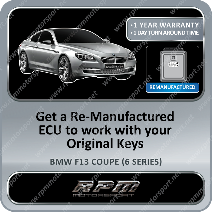 BMW F12 / F13 (6-Series) MSD85.0 Remanufactured DME (ECU) N63 Engine F-Series