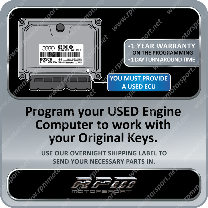 Audi VW Used ECU Replacement Programming MED9.1 / MED9.5.10