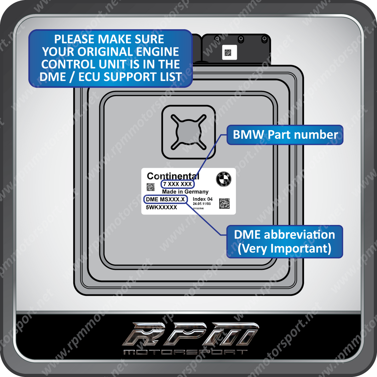 BMW E90 - E92 - E93 M3 (3 Series) MSS60 2F49 A102 anti tampering prote ...