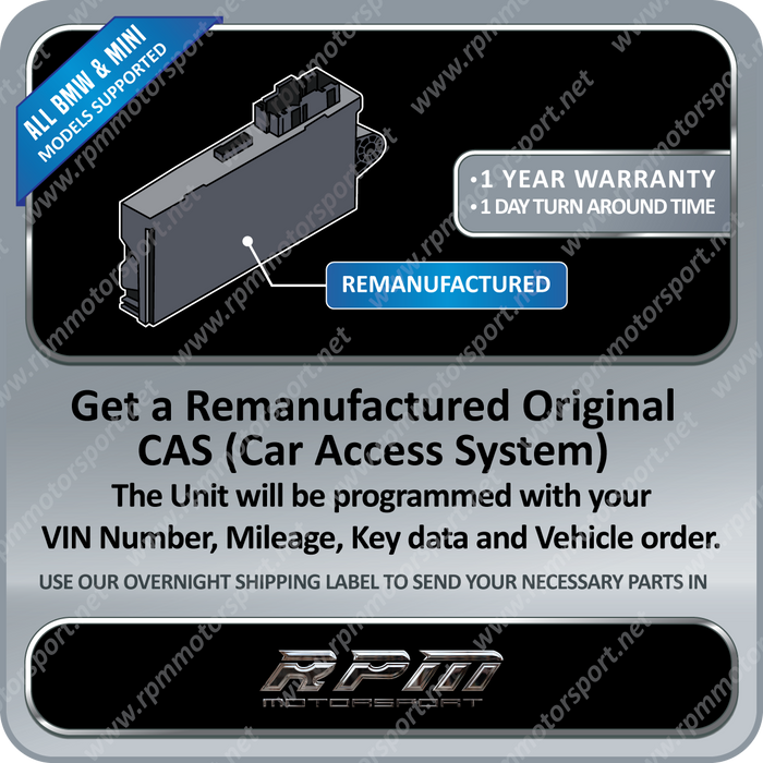BMW / MINI Cooper Remanufactured CAS 3 (Car Access System) Years 2006 ONLY