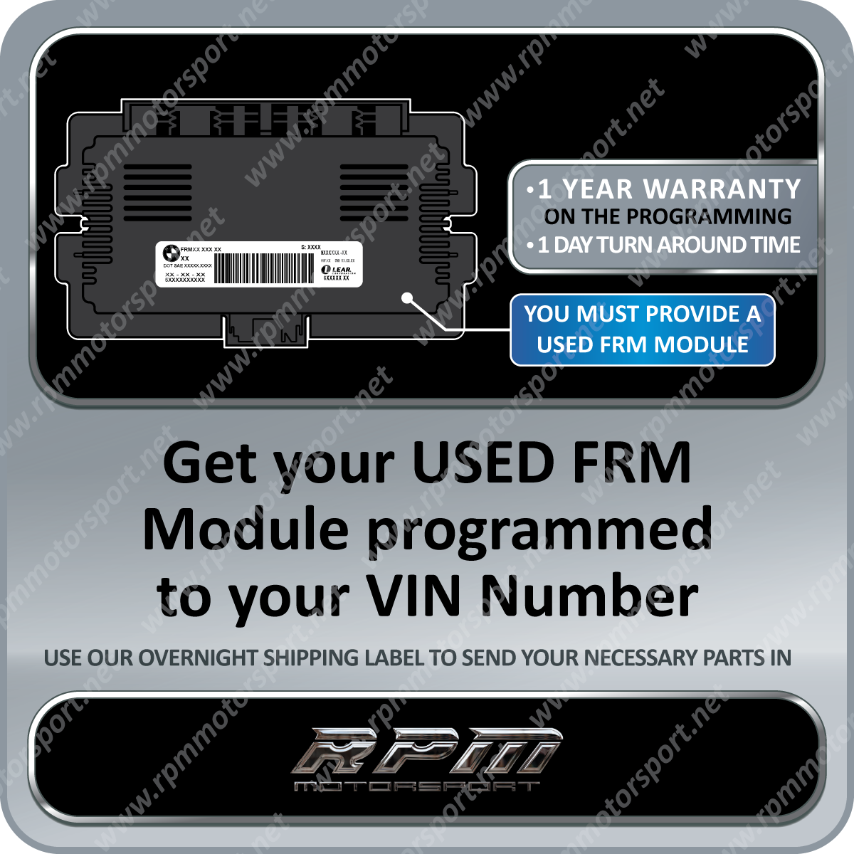 BMW / MINI COOPER USED FRM 2 FRM 3 (Footwell Module) Programming Servi ...